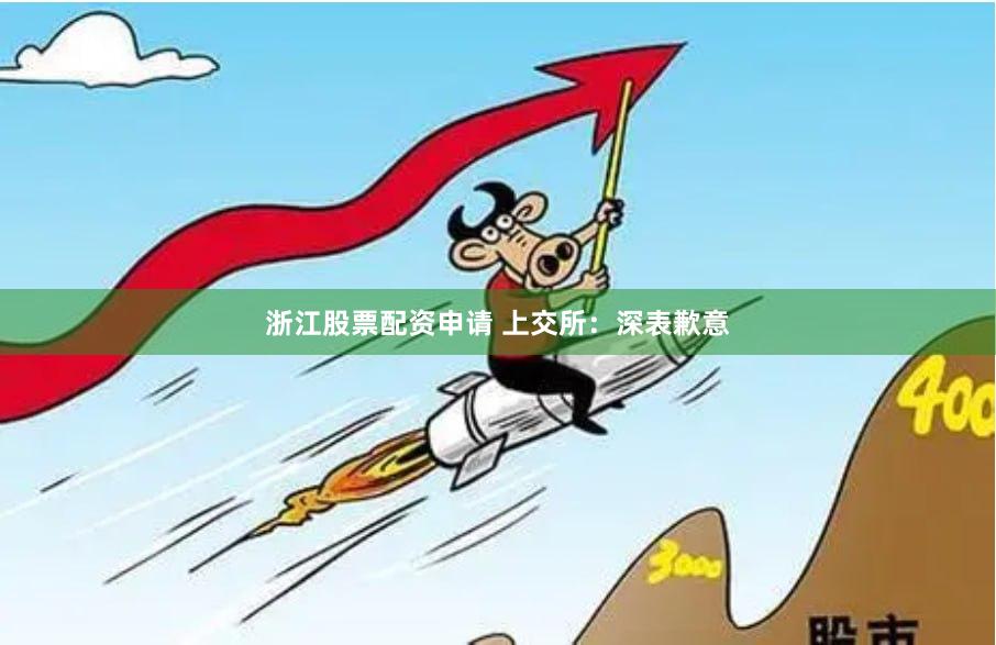 浙江股票配资申请 上交所：深表歉意